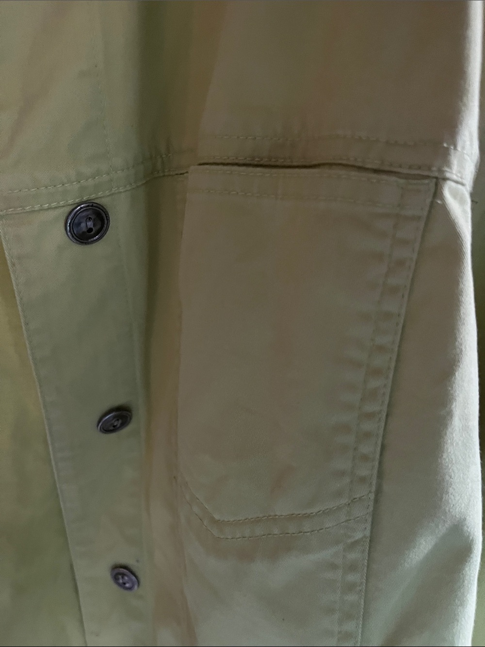 Chico's Light Lime Button-Front Jacket - Picture 4 of 4